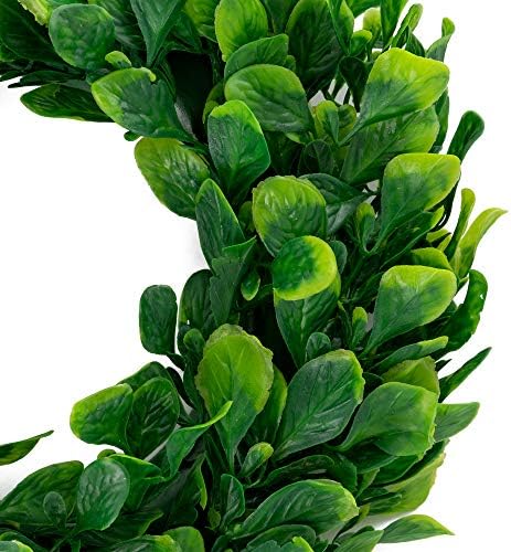 2Pack Small Boxwood Wreath 10 Inch Faux Greenery Decor