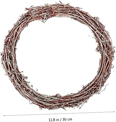 Handmade Rattan Wreath for Home Decor and Seasonal Crafts