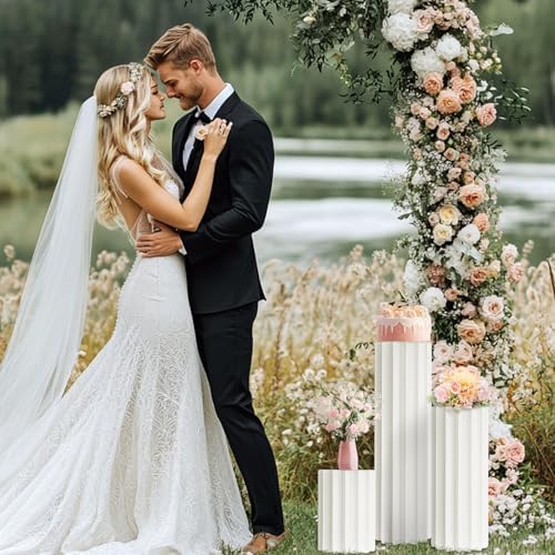 Cylinder Stands for Party Paper Pillars Cake Display Pedestal