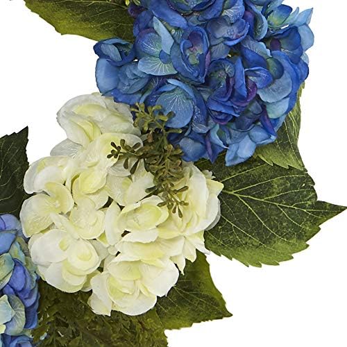 Nearly Natural 24-Inch Artificial Hydrangea Wreath