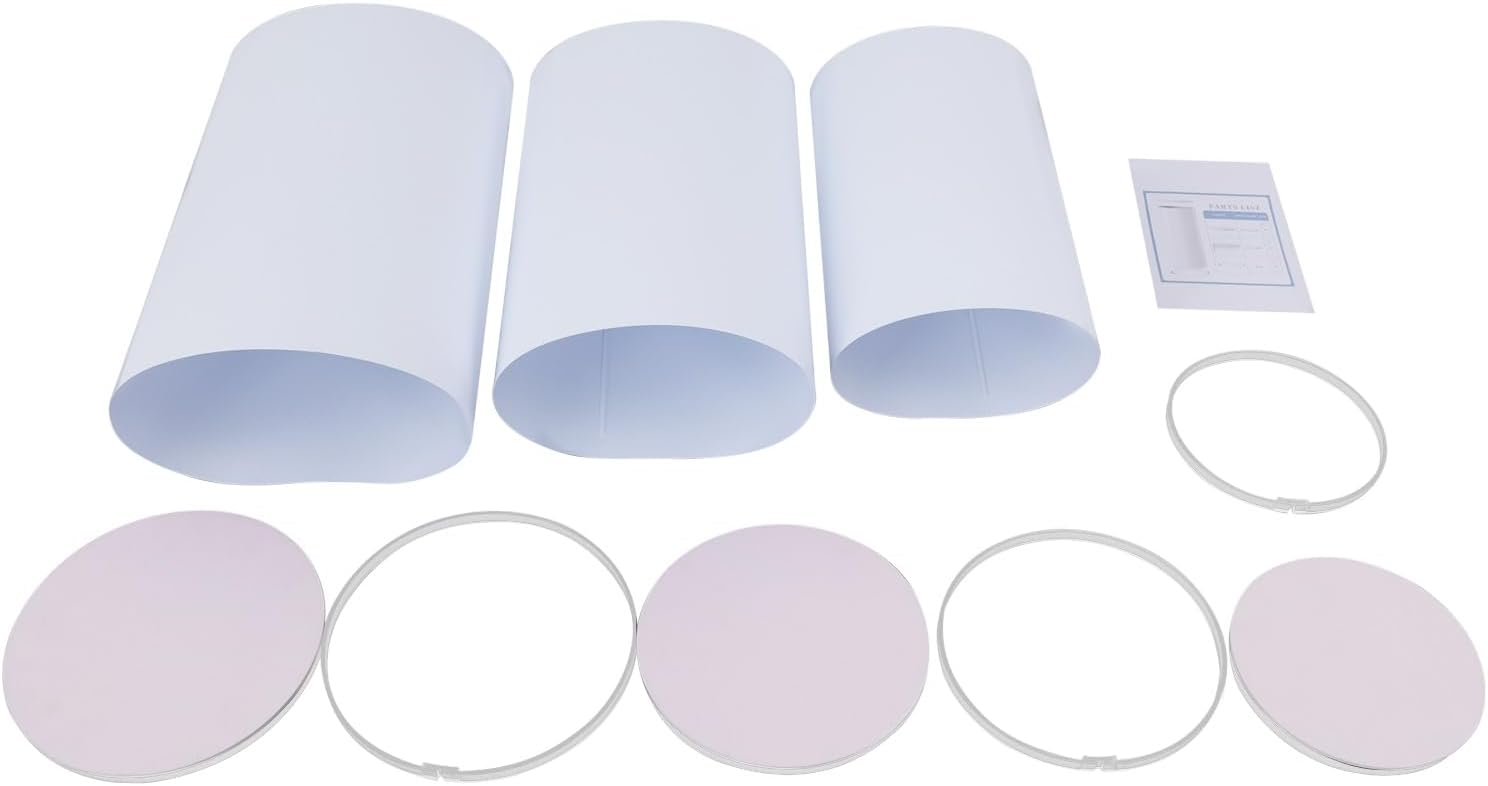 3PCS Cylinder Stands for Party Wedding Dessert Display Pedestals White
