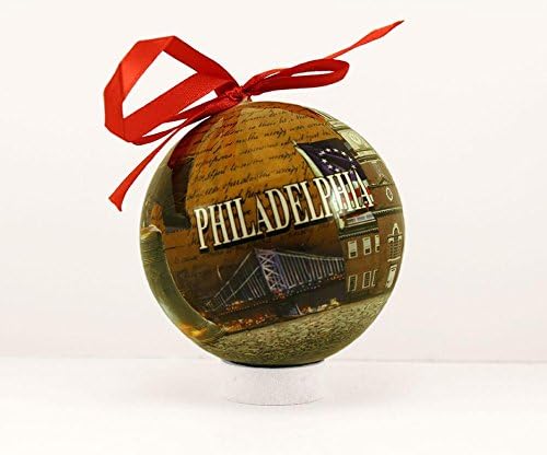 Liberty Bell 80mm Christmas Ball Ornament for Home Decor