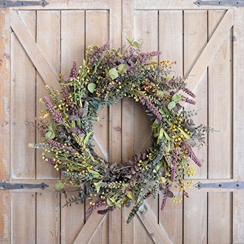 Idyllic 18 Inches Harvest Wreath - Fall Door Decor