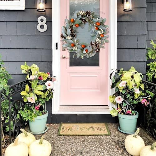 Idyllic 20 Inch Winter Wreath for Front Door