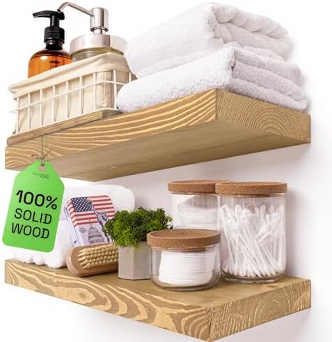 BAOBAB WORKSHOP Oak Floating Shelves Set of 2