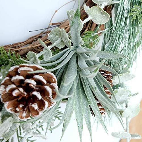 Idyllic 22 Inches Winter Wreath Indoor Door Decor