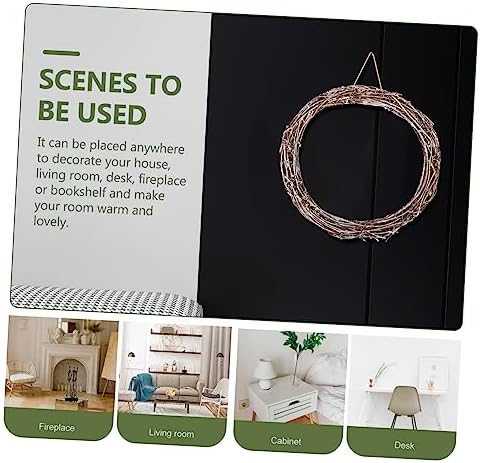 Handmade Rattan Wreath for Home Decor and Seasonal Crafts