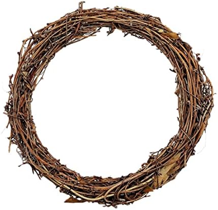 16inch Natural Grapevine Wreath Hoop for DIY Crafts