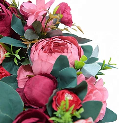 Scannay 16 Inch Purple Peony Silk Wreath Home Decor