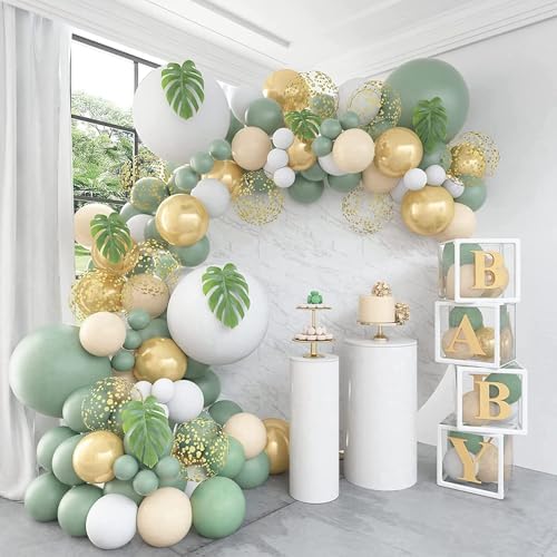 ANMINY 3PCS White Cylinder Pedestal Stand Set