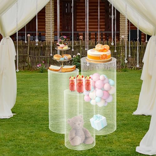 3Pcs Cylinder Stands for Party and Wedding Decor