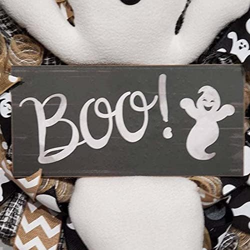 ZintaozT Halloween Ghost Wreath Front Door Decoration