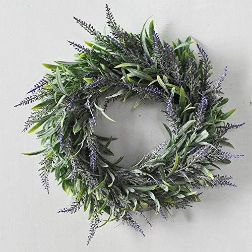 Artificial Lavender Wreath for Front Door