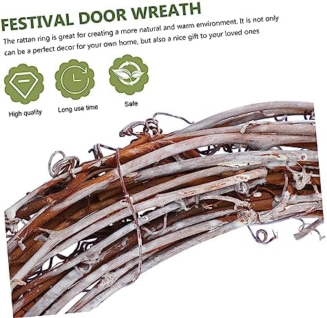 Handmade Rattan Wreath for Home Decor and Seasonal Crafts