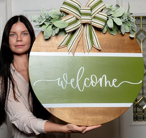 Welcome Door Hanger Front Door Decor Wreath