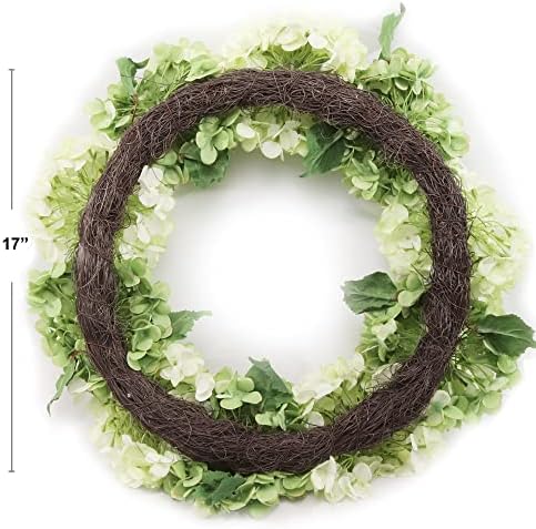 24 Inch Magenta Green Hydrangea Wreath