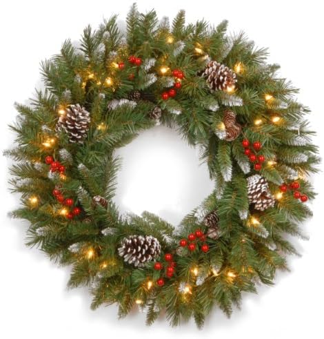 National Tree Company Pre-Lit Artificial Wreath 30 Inches