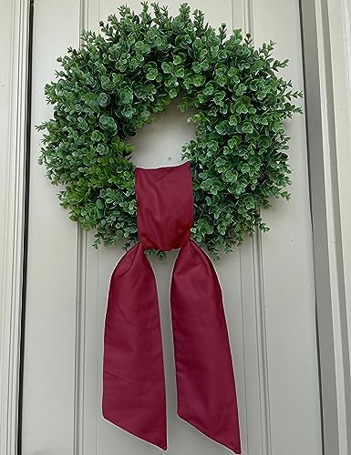 Crimson Door Decor Wreath Sash - Ready for Embroidery