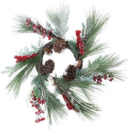 Northlight Berries Pine Cones Artificial Wreath 32 Inch