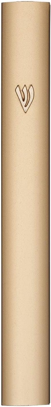 AS Mezuzah Case Silver Shin Design 6 Inches
