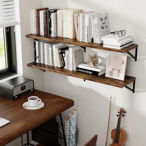Axeman 16W x 12D Rustic Floating Shelves Set of 2