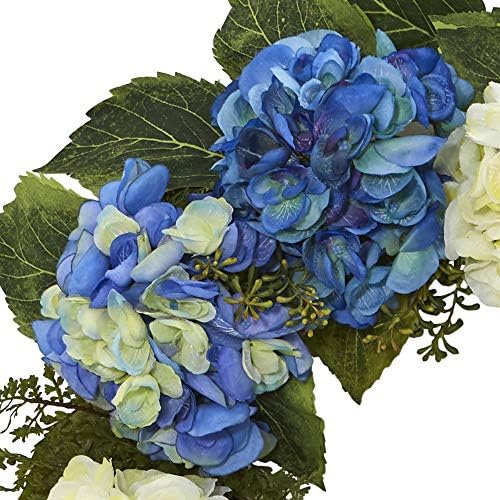 Nearly Natural 24-Inch Artificial Hydrangea Wreath