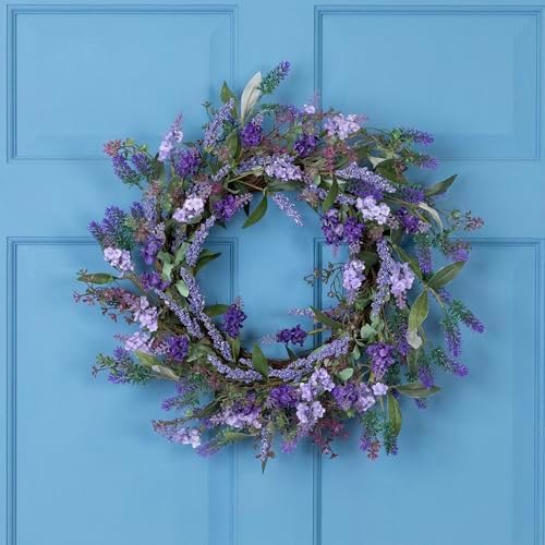 Northlight Lavender Artificial Spring Wreath - 18 Inch