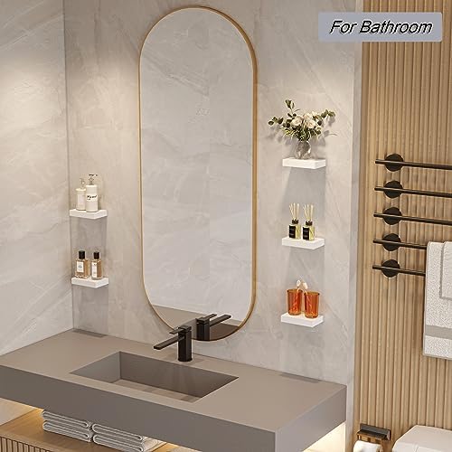 HAO Set of 3 White 6 Inch Floating Shelves