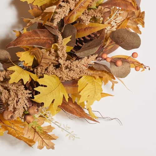SAFAVIEH 30 Inch Artificial Oak Leaf Wreath