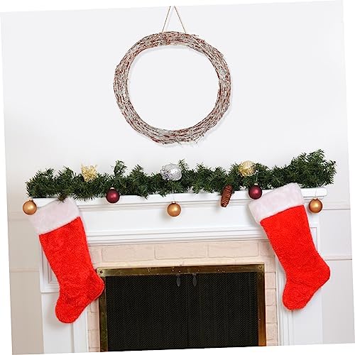 NOLITOY 1pc Rattan Wreath Garland for Home Decor