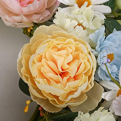 24 Inch Artificial Flower Wreath for Home Decor