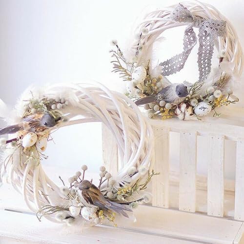 Twig Wreath Wicker Willow Rattan Braided Garland DIY Craft