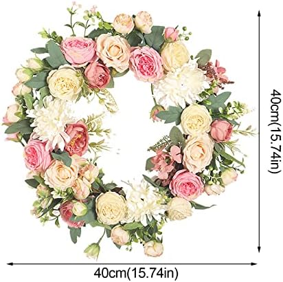 Coerni 30 Inch Yellow Wreath for Front Door