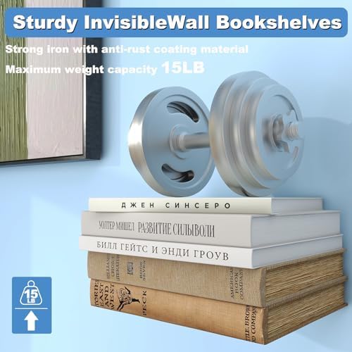 Fentec Invisible Floating Bookshelf 4-Pack White