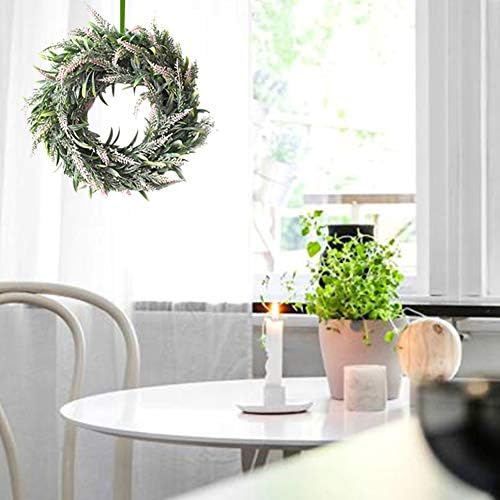 Artificial Lavender Wreath for Front Door