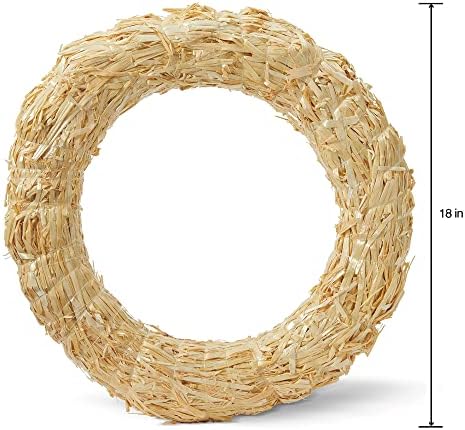 FloraCraft 18 Inch Natural Straw Wreath Form