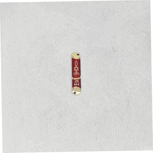 2 Sets Elegant Metal Mezuzah with Scroll for Jewish Home Blessing