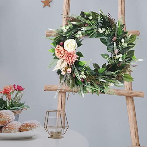 Kmise 27 Inch Spring Wreath for Front Door