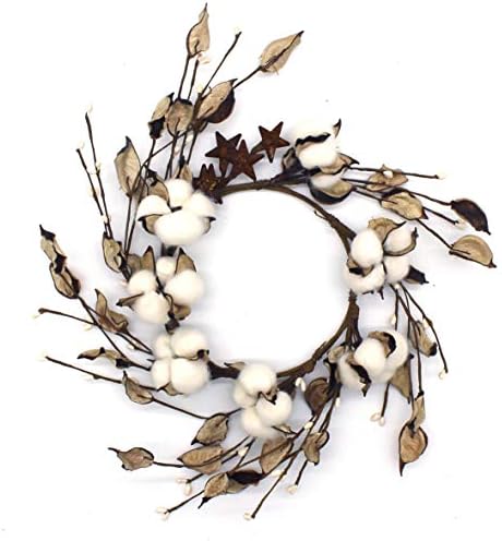 CVHOMEDECO Primitives Rustic Pod Wreath 14-Inch