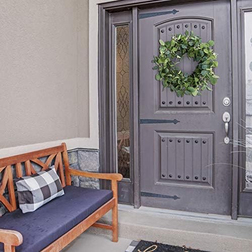 20 Inch Eucalyptus Wreath for Front Door Decor
