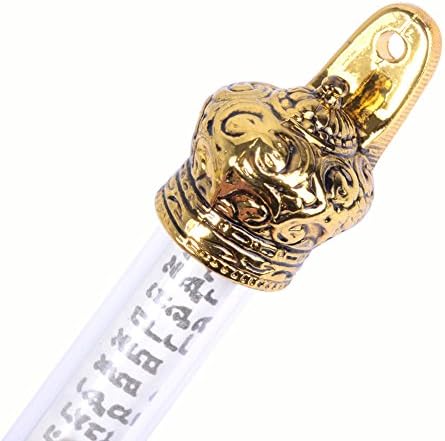 BRTAGG Mezuzah Case with Gold Plated Design