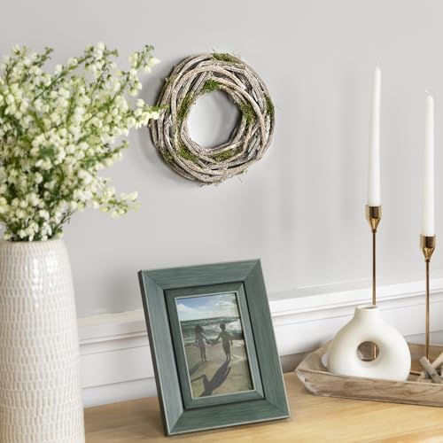 Northlight Twig and Moss Artificial Spring Wreath 8 Inch