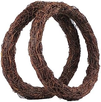 Natural Grapevine Wreath Base 12 Inch DIY Decor Wreath