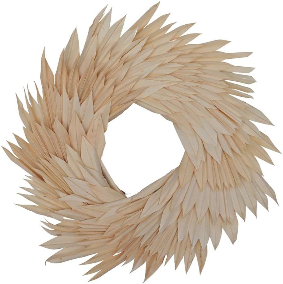 Vickerman 17 Inch Bleached Palm Sun Wreath