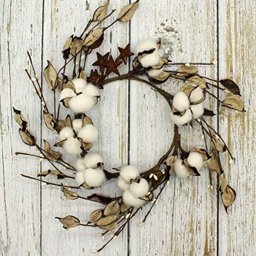 CVHOMEDECO Primitives Rustic Pod Wreath 14-Inch
