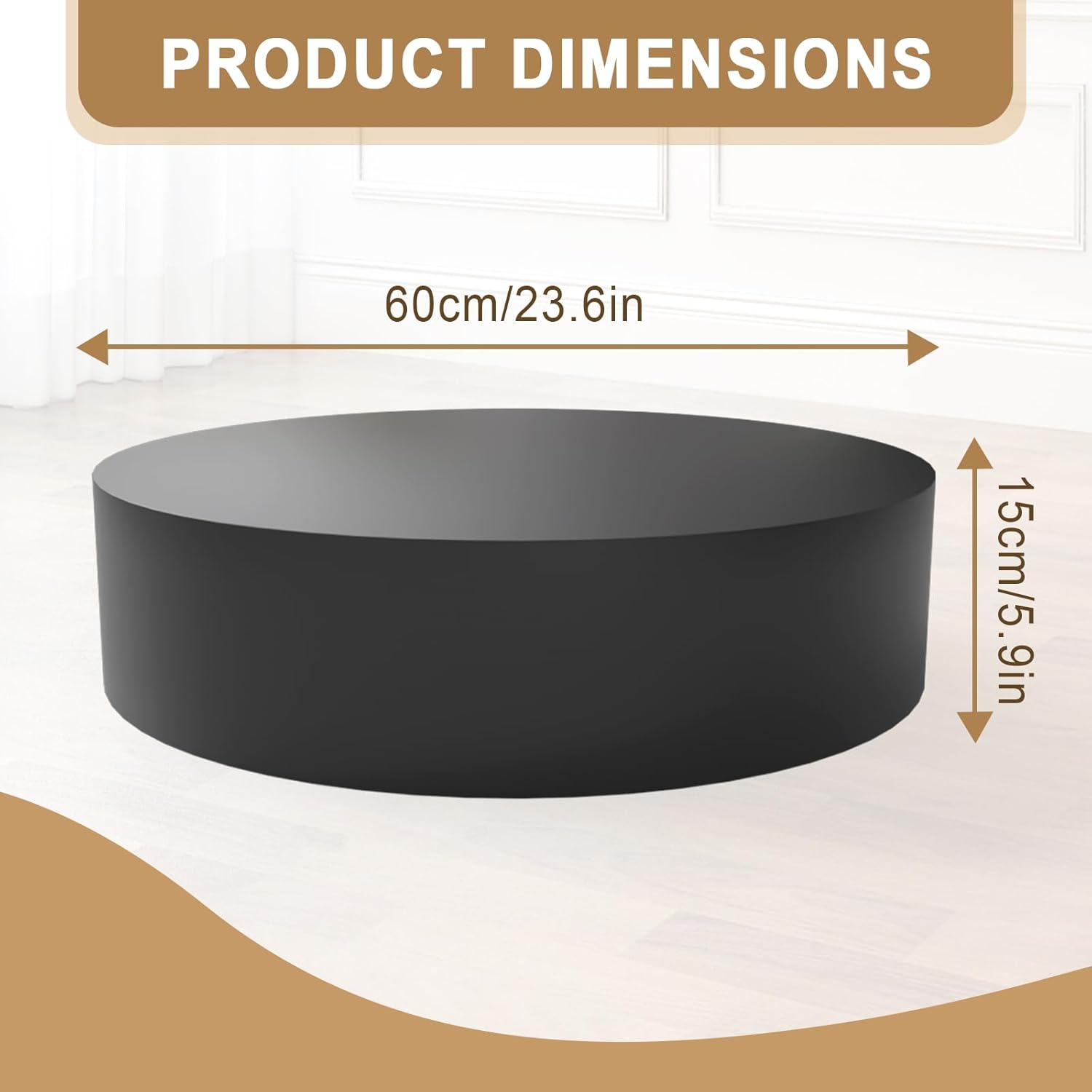 Jueraori 236x59in Round Display Pedestal Stand