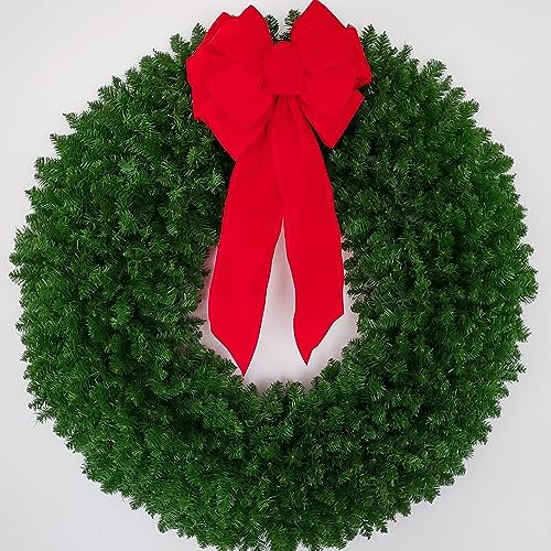 5 Foot Christmas Wreath with Large Red Bow