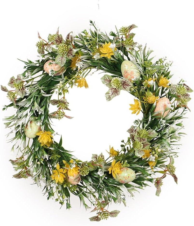 Spring Egg Decoration Wreath for Front Door