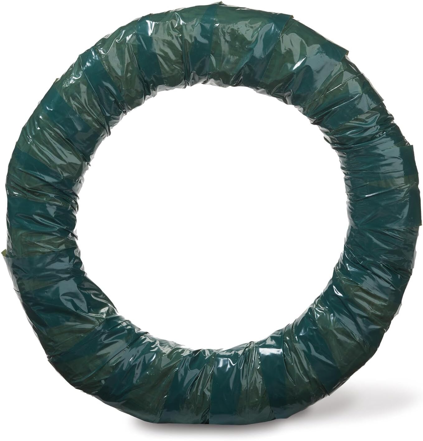 FloraCraft 24 Inch Green Plastic-Wrapped Wreath Form