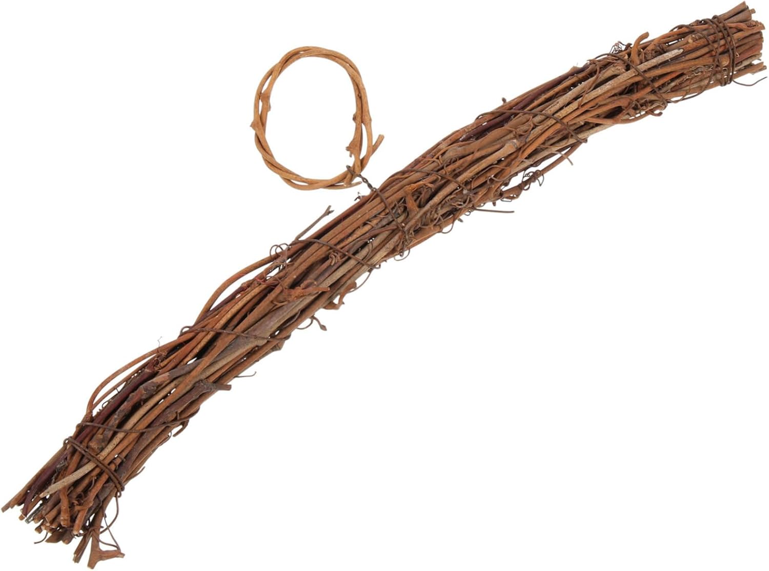 DIY Rattan Wreath Hanger with Wire Frame
